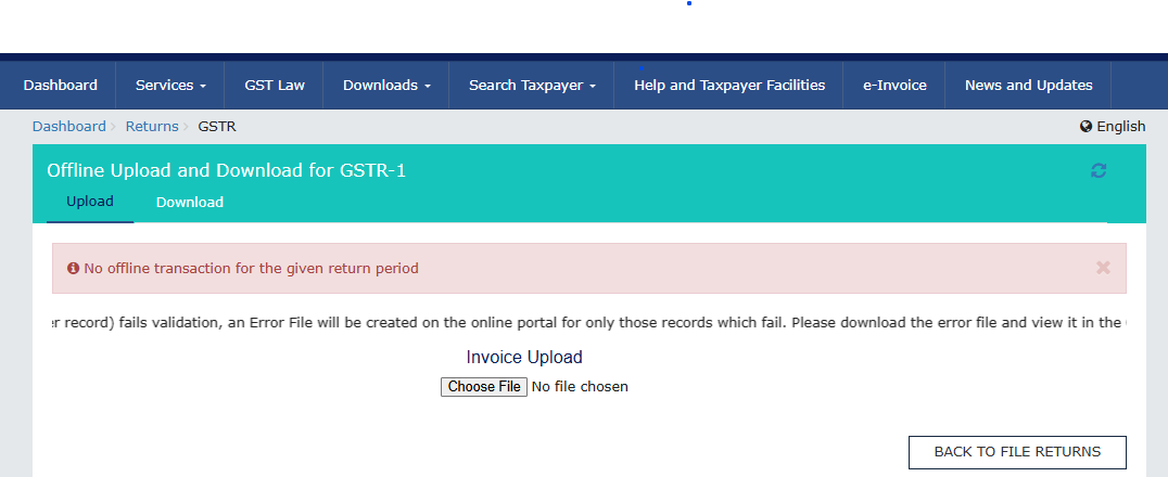 how to upload JSON GST