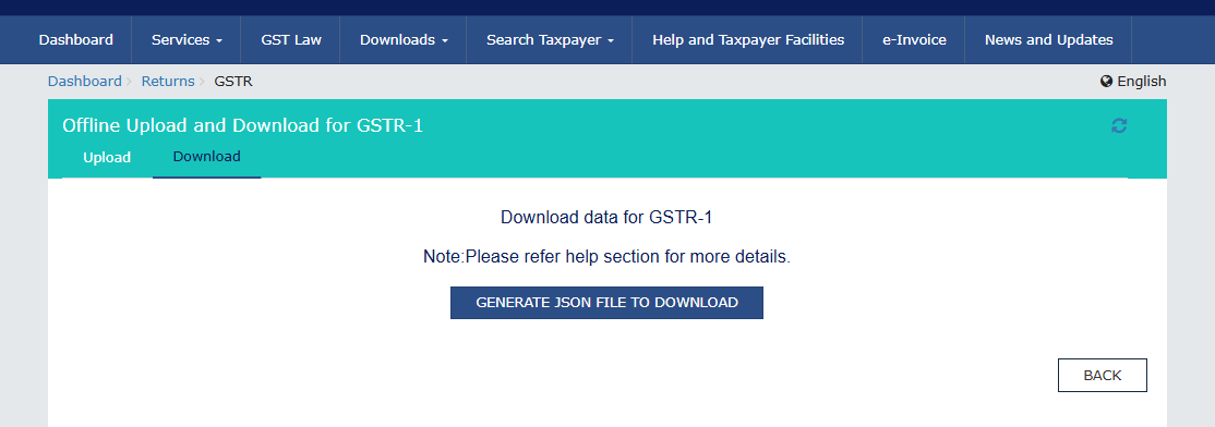 GSTR-1 JSON