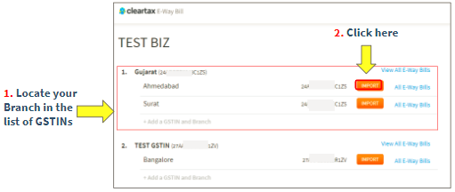 Relevant Branch & Import Data