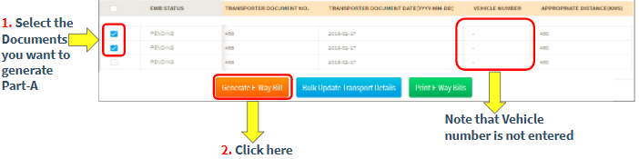 Generate E-way Bill