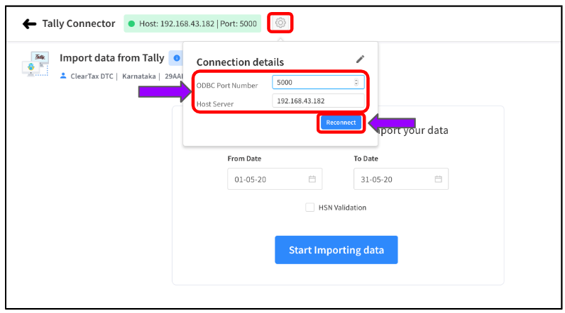 Tally Connector