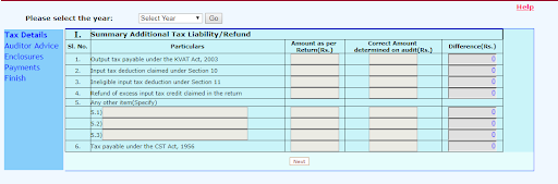 Filing of VAT 240