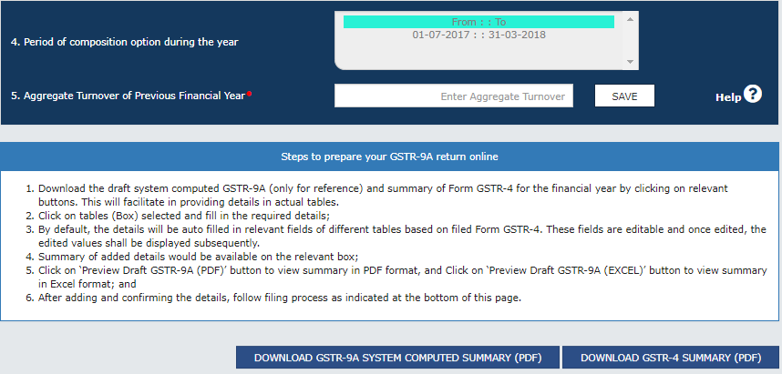 GSTR-9A