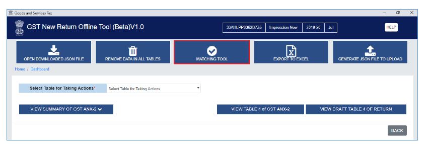 Steps to Take Action in GST ANX-2 using the GST New Return Offline Tool