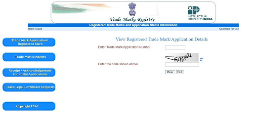 Registered TM Application Details