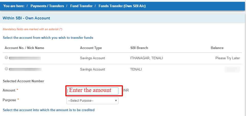 SBI Fund Transfer 5