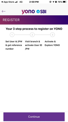 SBI Mobile Register 6