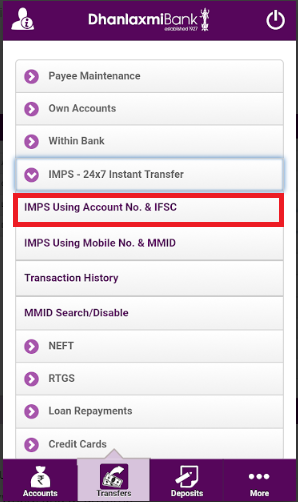 Dhanlaxmi Bank Transfer 3