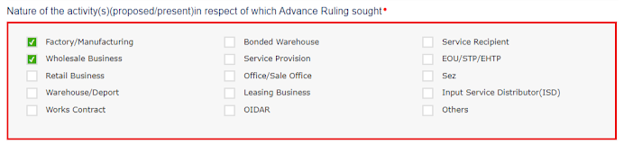 advance ruling