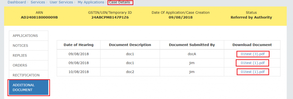 advance ruling