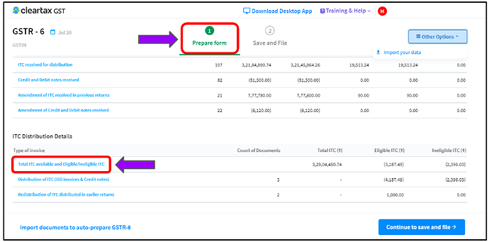 gstr-6 using cleartax
