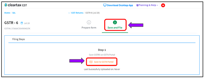 gstr-6 using cleartax