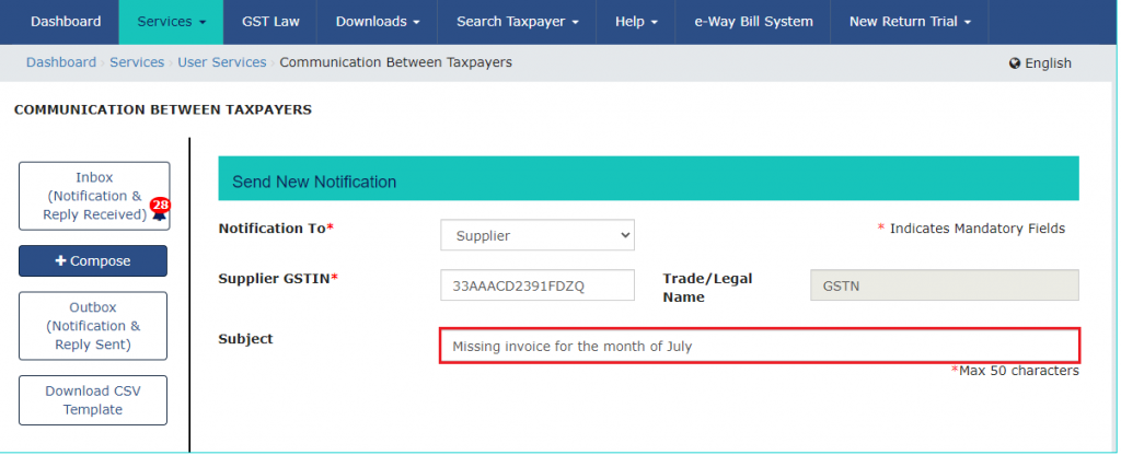 Communication between Taxpayers